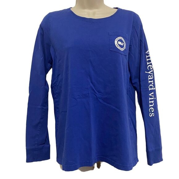 Vineyard Vines Tops - VINEYARD VINES Blue Crewneck Long Sleeve Shirt